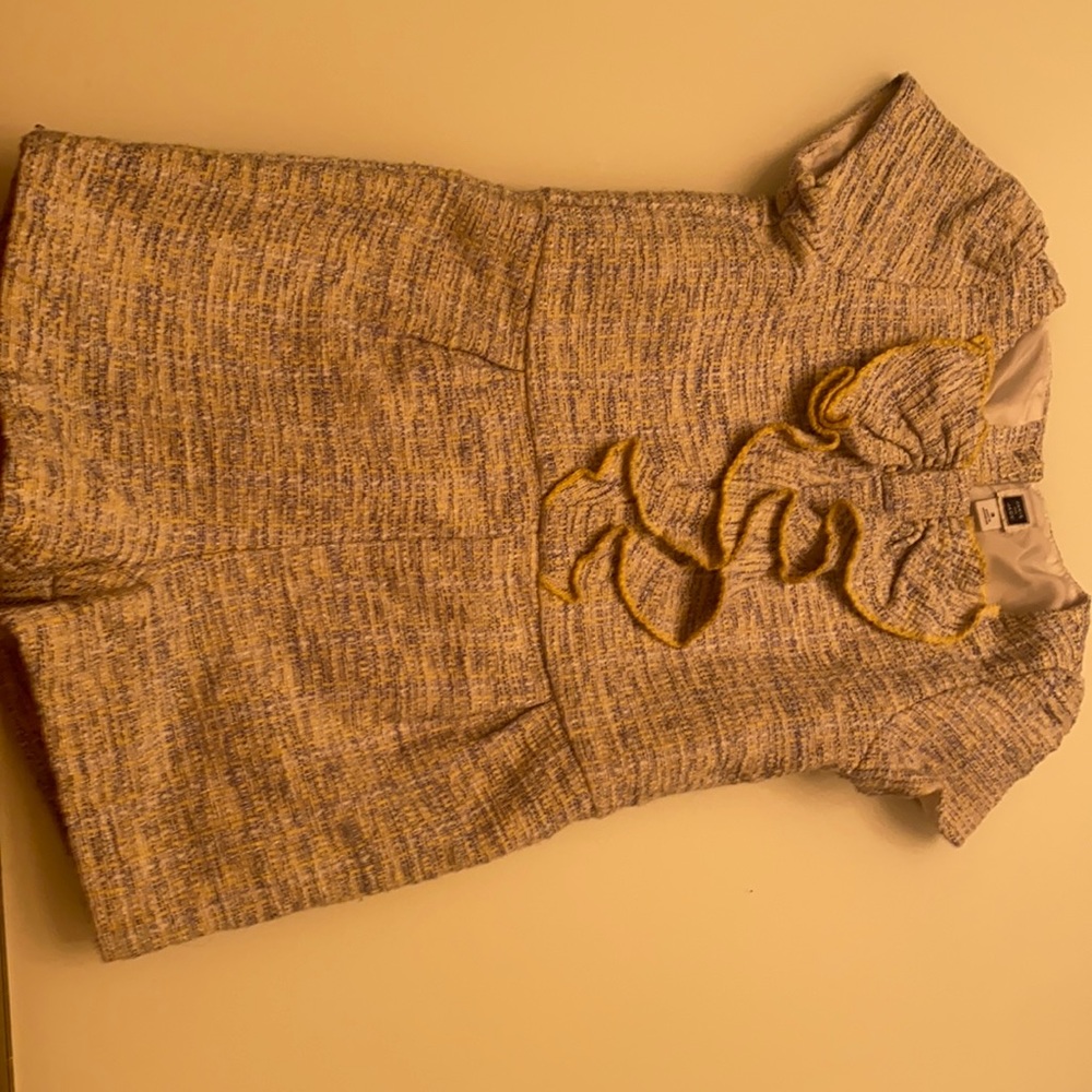 Blue white and yellow jumper